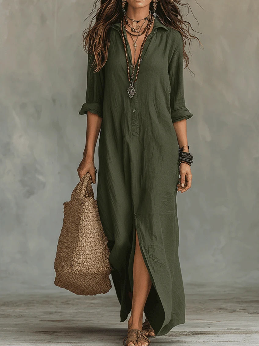 WILLOW | EFFORTLESS MAXI DRESS FLATTERING SILHOUETTE VERSATILE DAILY WEAR