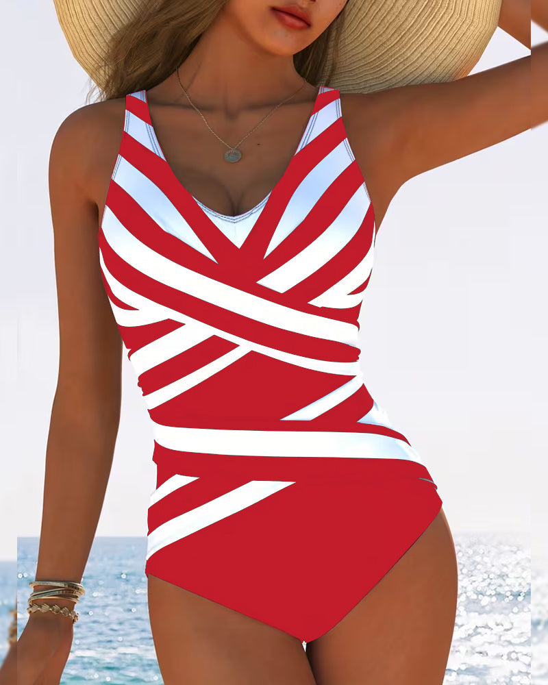Florence | Striped One-Piece Swimsuit