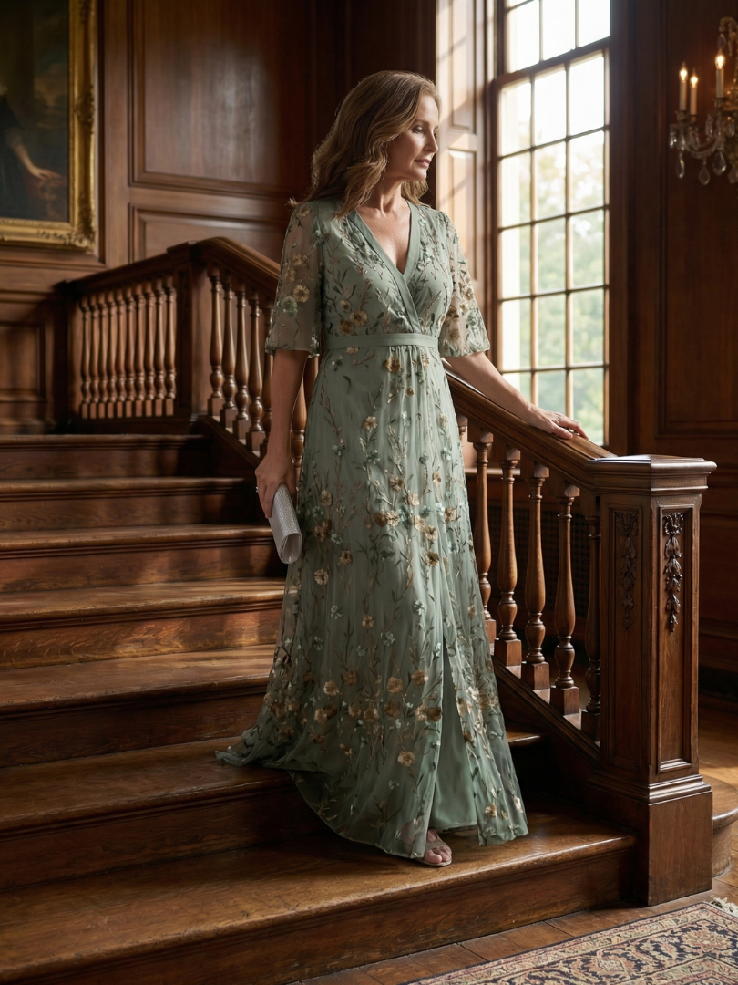 SELORA | HALTER BLOOM FLOW MAXI DRESS