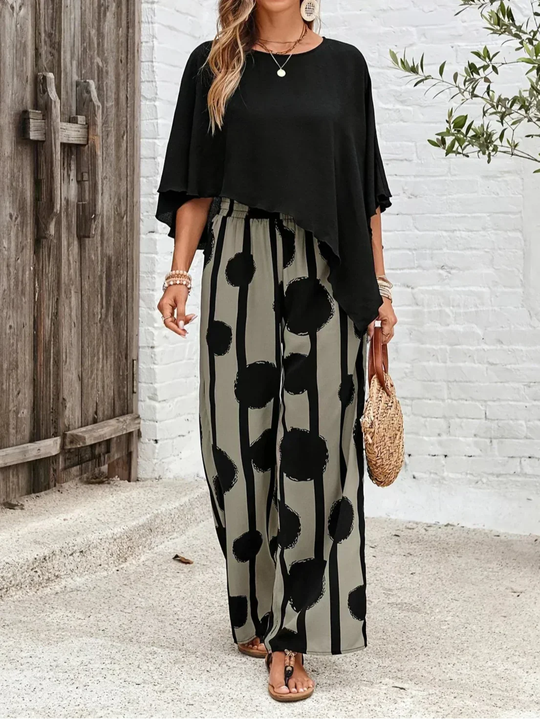 KALLIOPE - COMFORTABLE ELASTIC WAIST TWO PIECE SET