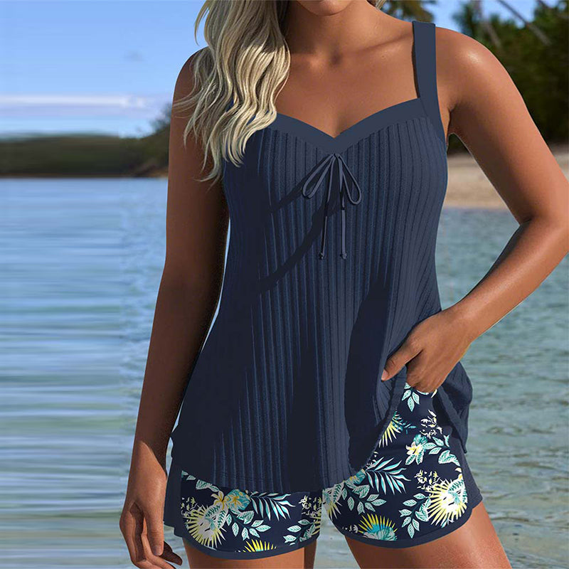 Alice | Floral Two-Piece Beach Tankini