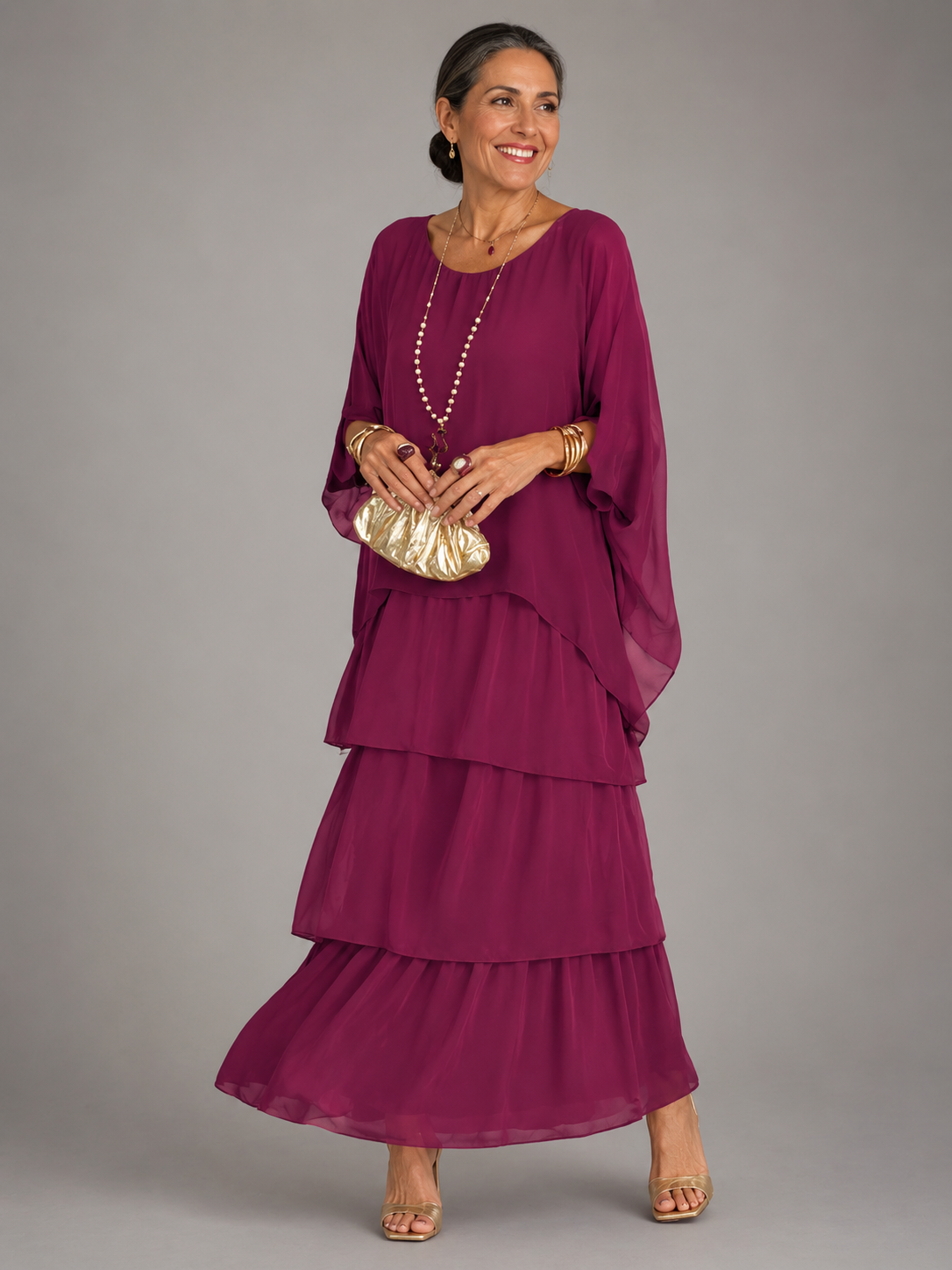 LARA™ | ELEGANT FLOWING MAXI DRESS
