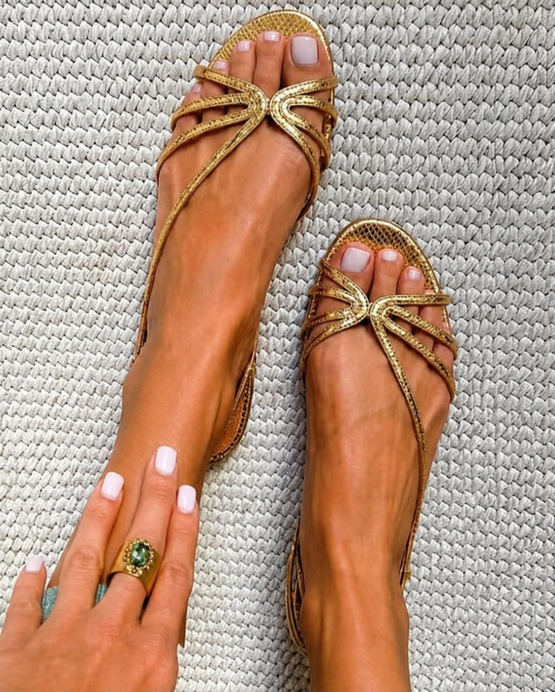 SANDRA | GOLDEN SUMMER ELEGANCE SANDALS