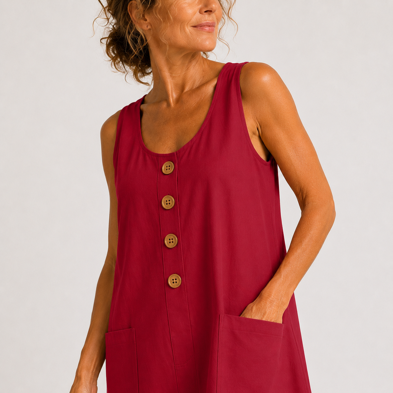 MACEY - COTTON LINEN SUMMER DRESS