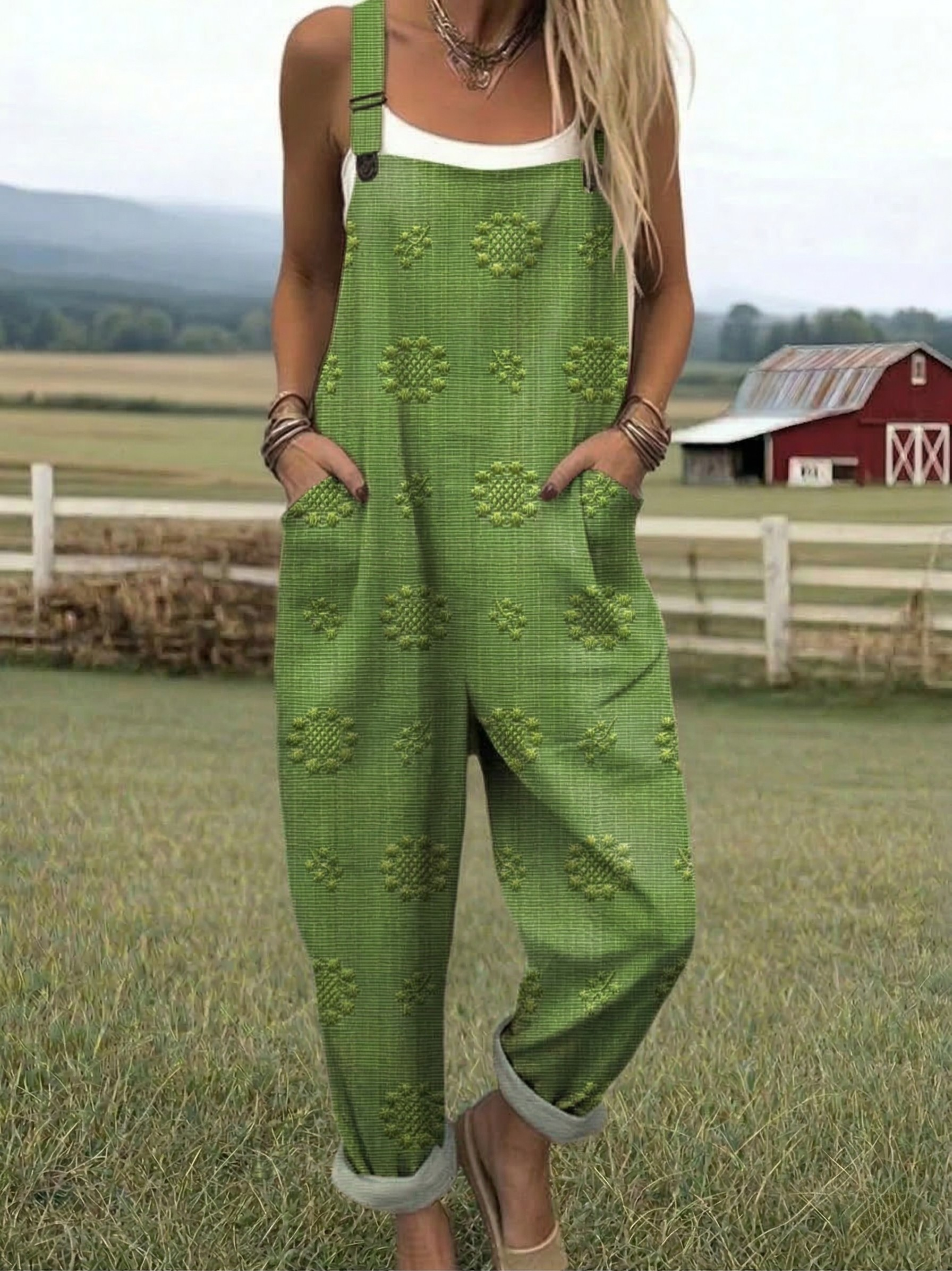 Freja - Relaxed Pattern Jumpsuit