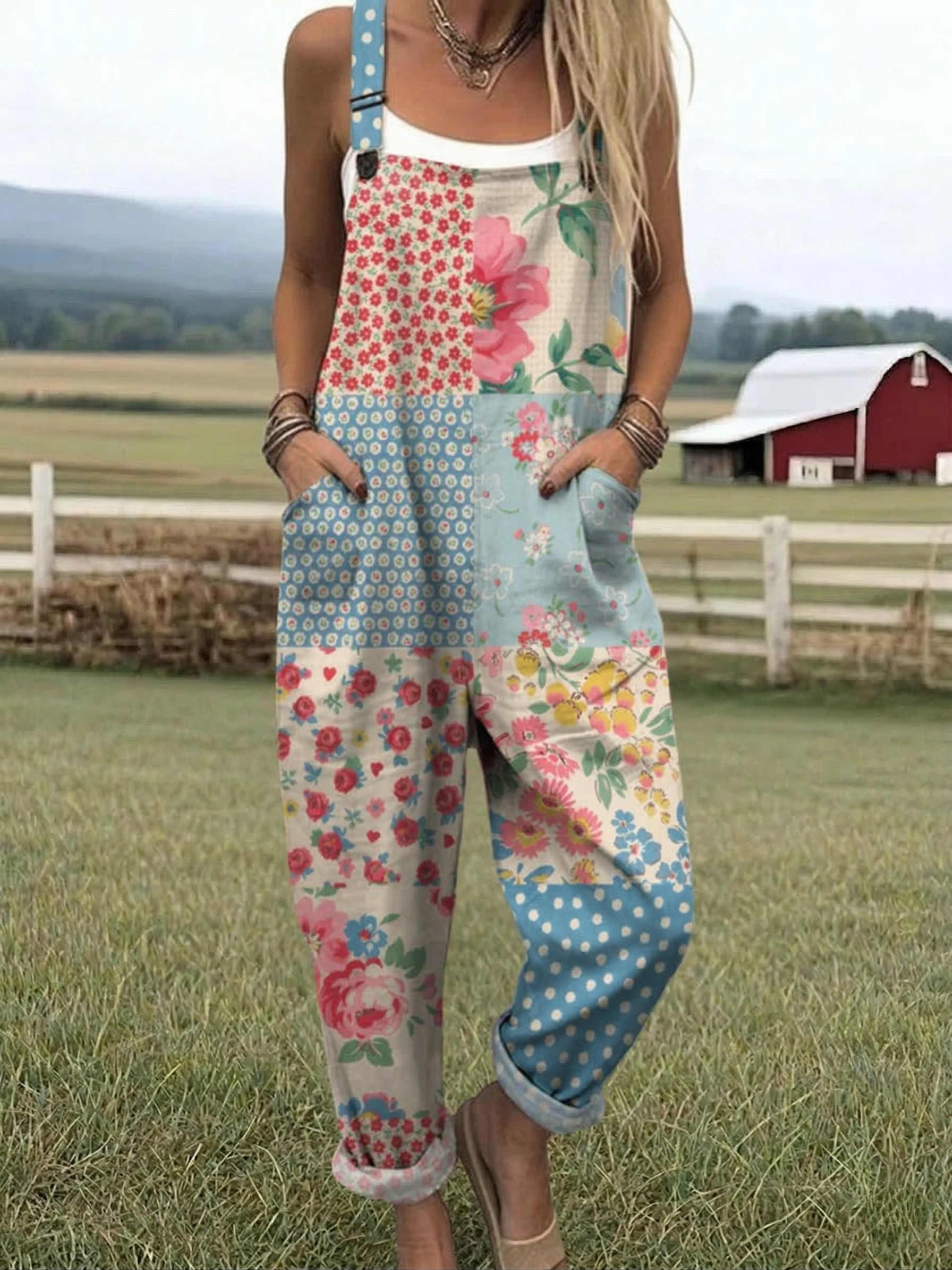 Frigg - Patchwork Blossom Jumpsuit