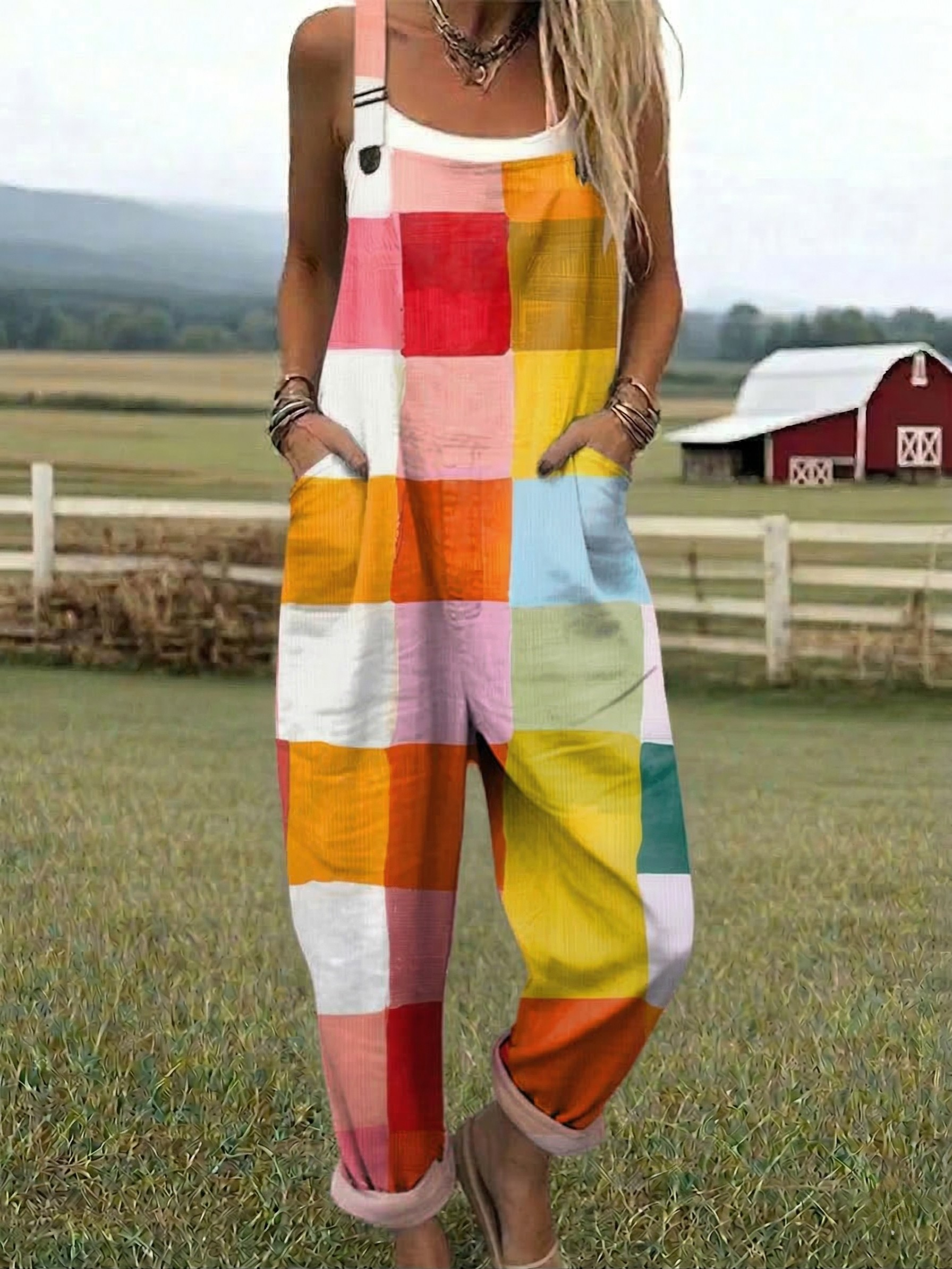 Hanne - Patchwork Joy Jumpsuit