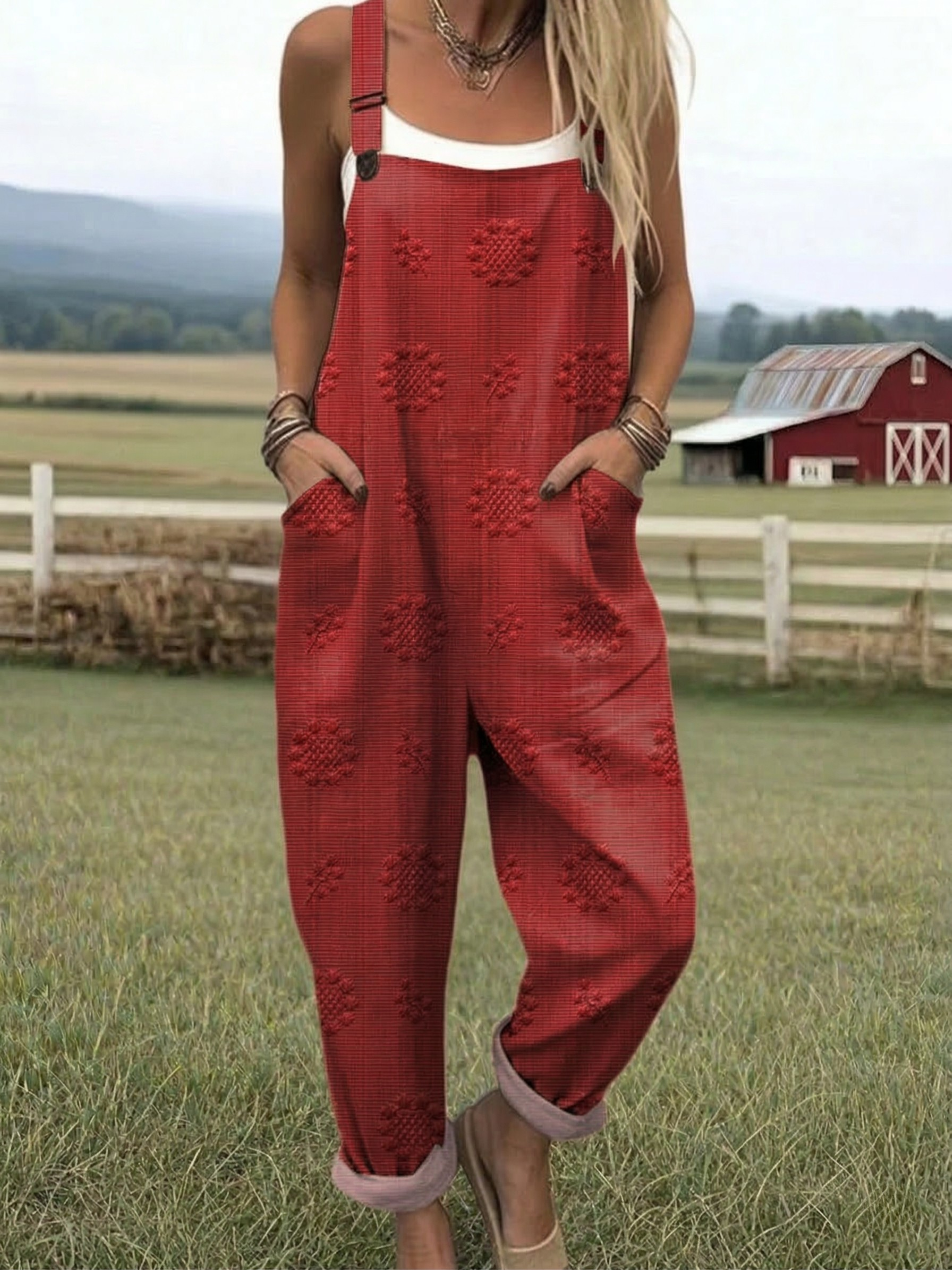 Freja - Relaxed Pattern Jumpsuit