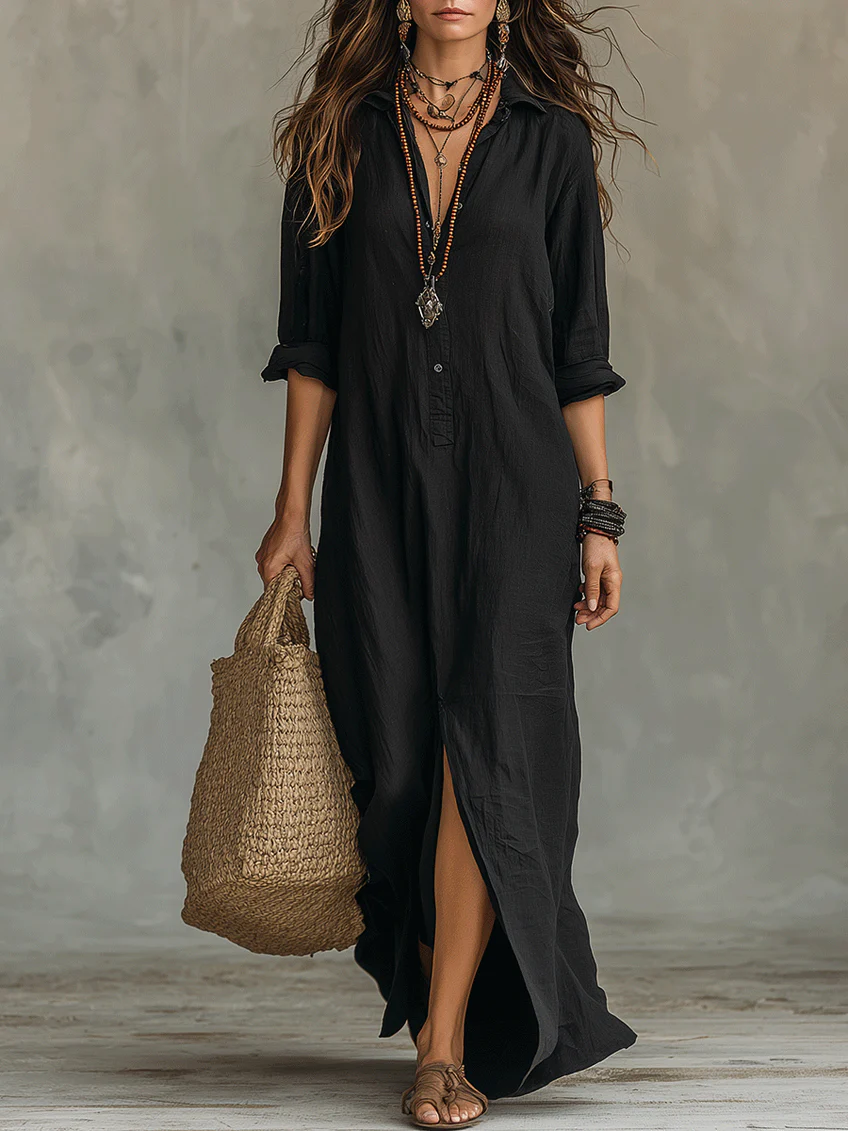 WILLOW | EFFORTLESS MAXI DRESS FLATTERING SILHOUETTE VERSATILE DAILY WEAR