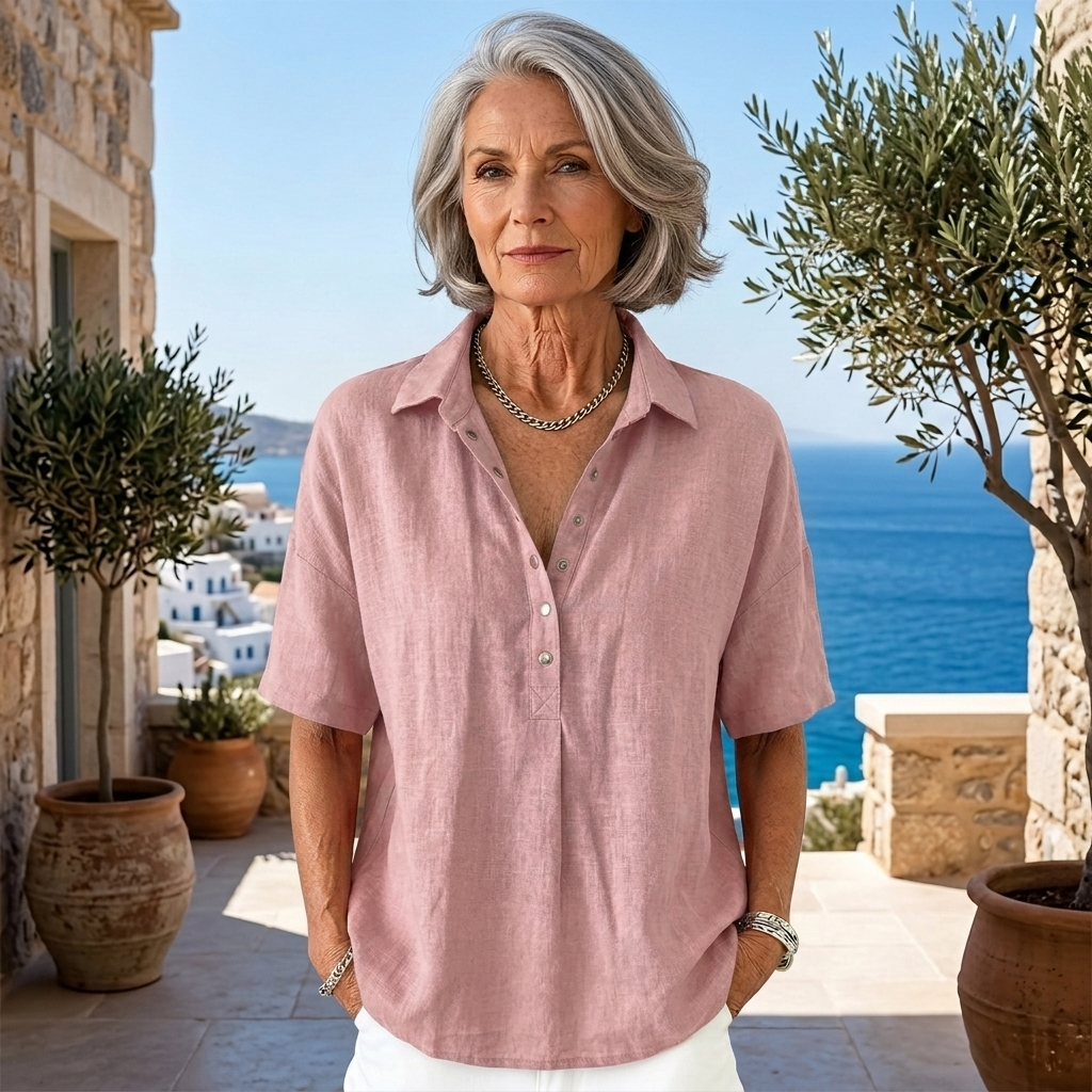 WILLOW | BLOUSE WITH COLLAR AND BUTTON