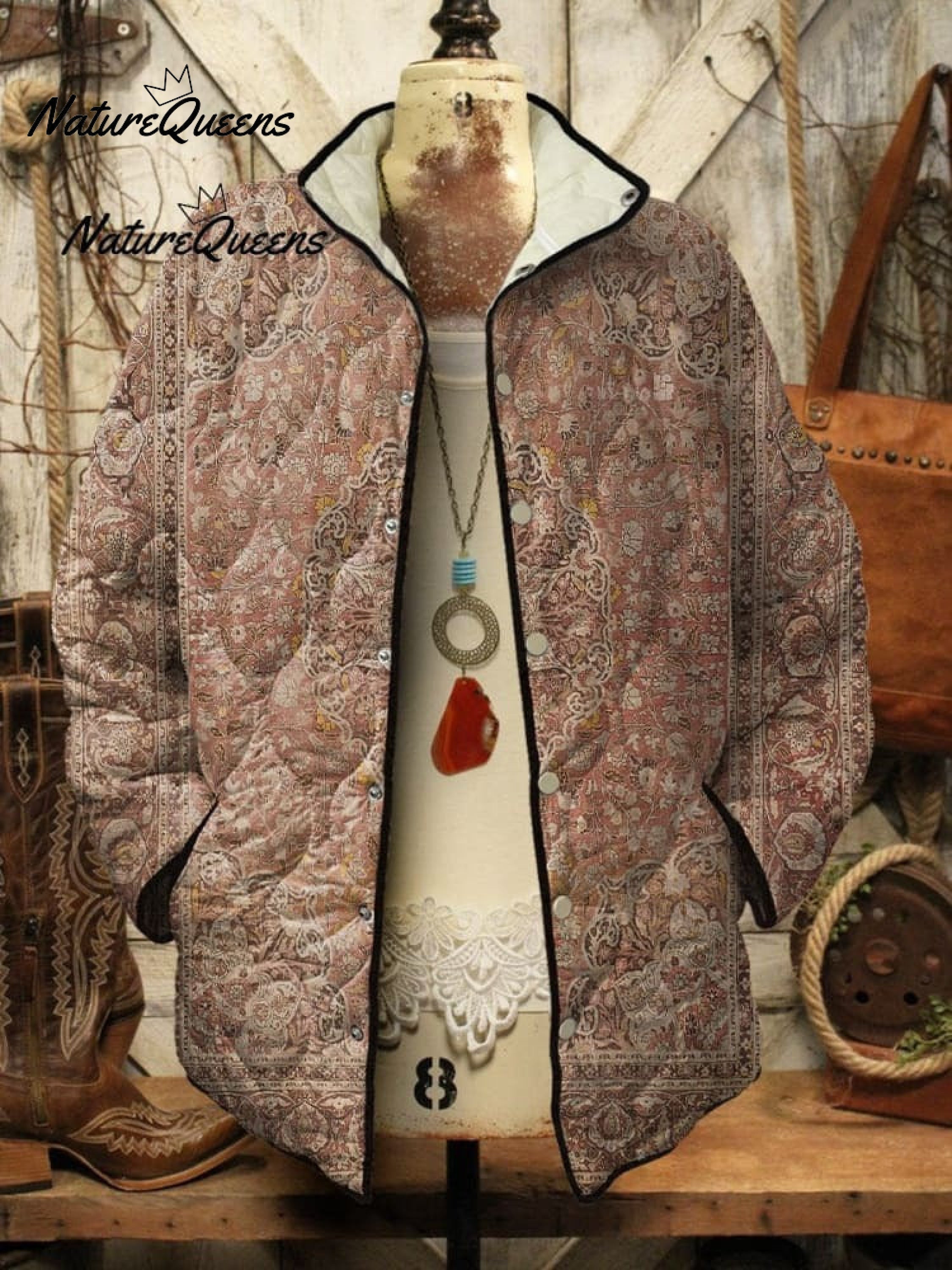 Rachel | Women's Vintage Art Print Casual Long Sleeve Comfortable Cotton Shirt