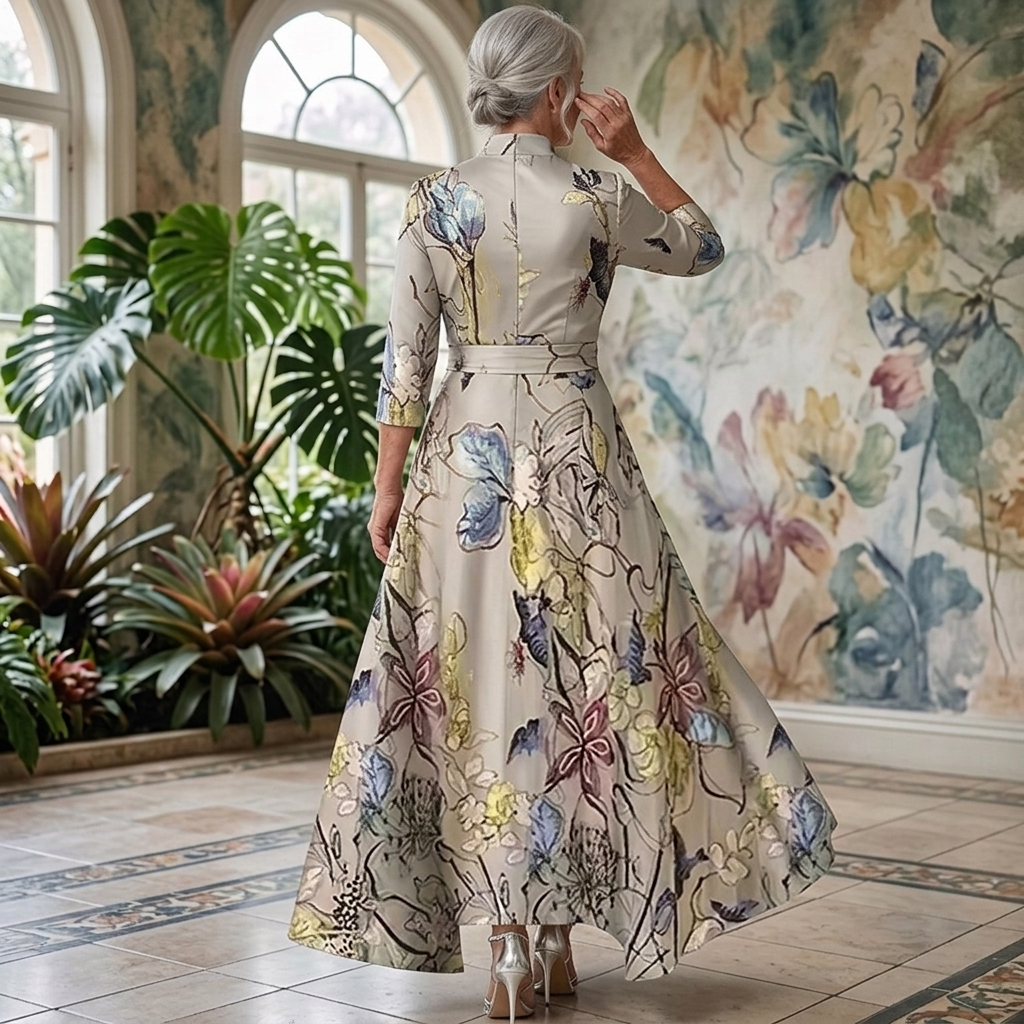 EMILY - LUXURY FLORAL DRESS
