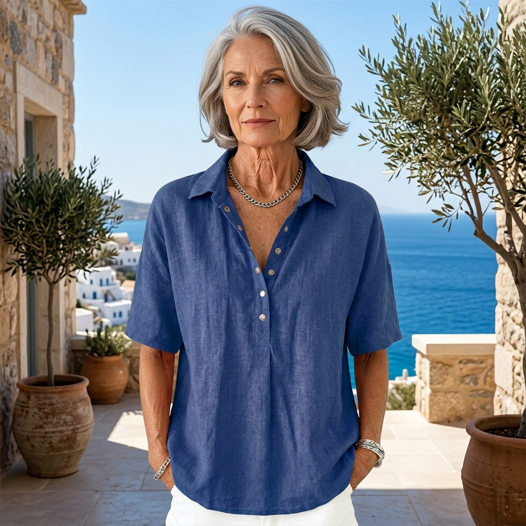 WILLOW | BLOUSE WITH COLLAR AND BUTTON