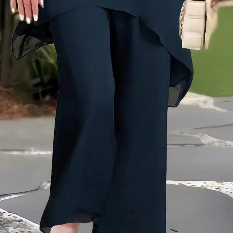 Beatrice | Elegant Palazzo Blouse and Pants Set