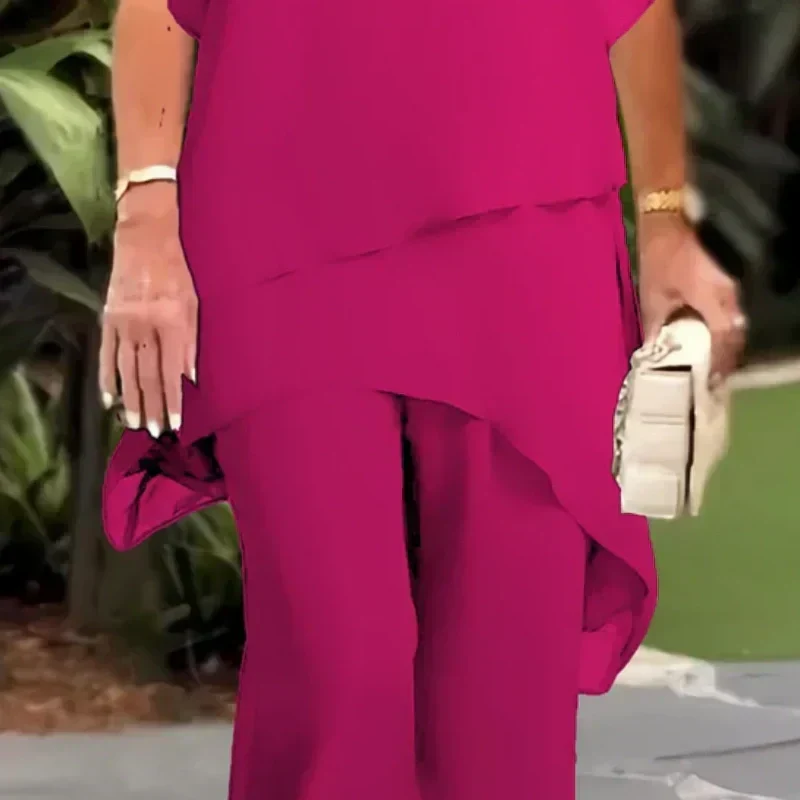 Beatrice | Elegant Palazzo Blouse and Pants Set