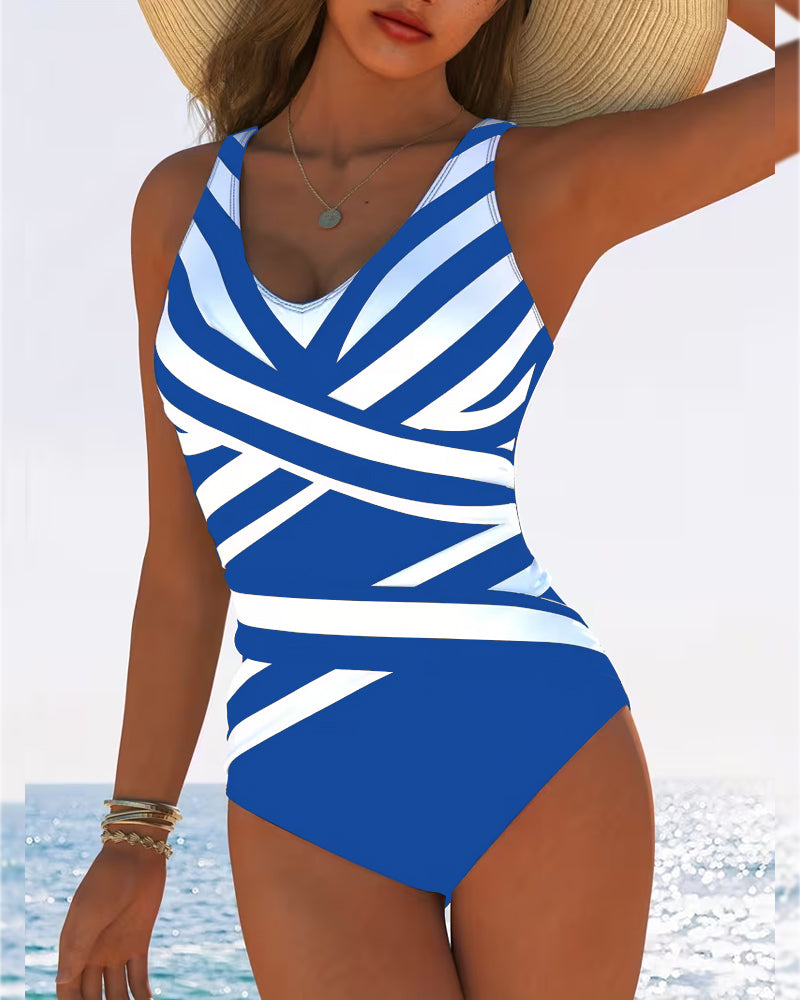Florence | Striped One-Piece Swimsuit