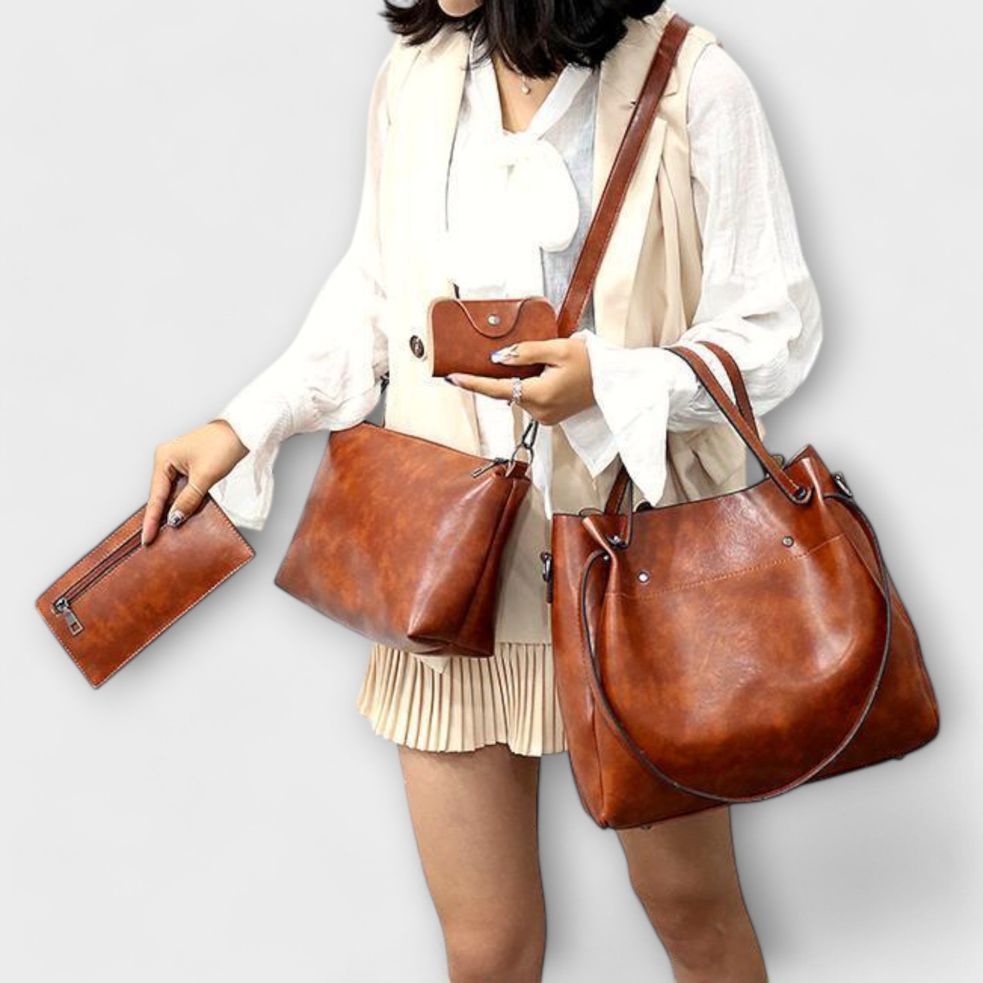 Clara | 4-Piece Vintage Bag Set