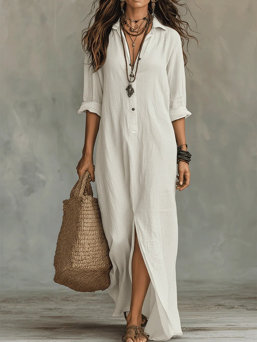 WILLOW | EFFORTLESS MAXI DRESS FLATTERING SILHOUETTE VERSATILE DAILY WEAR