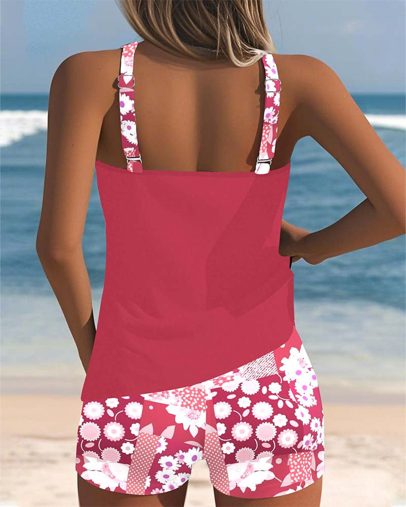 Matilda | Flower Print Swimsuit Set