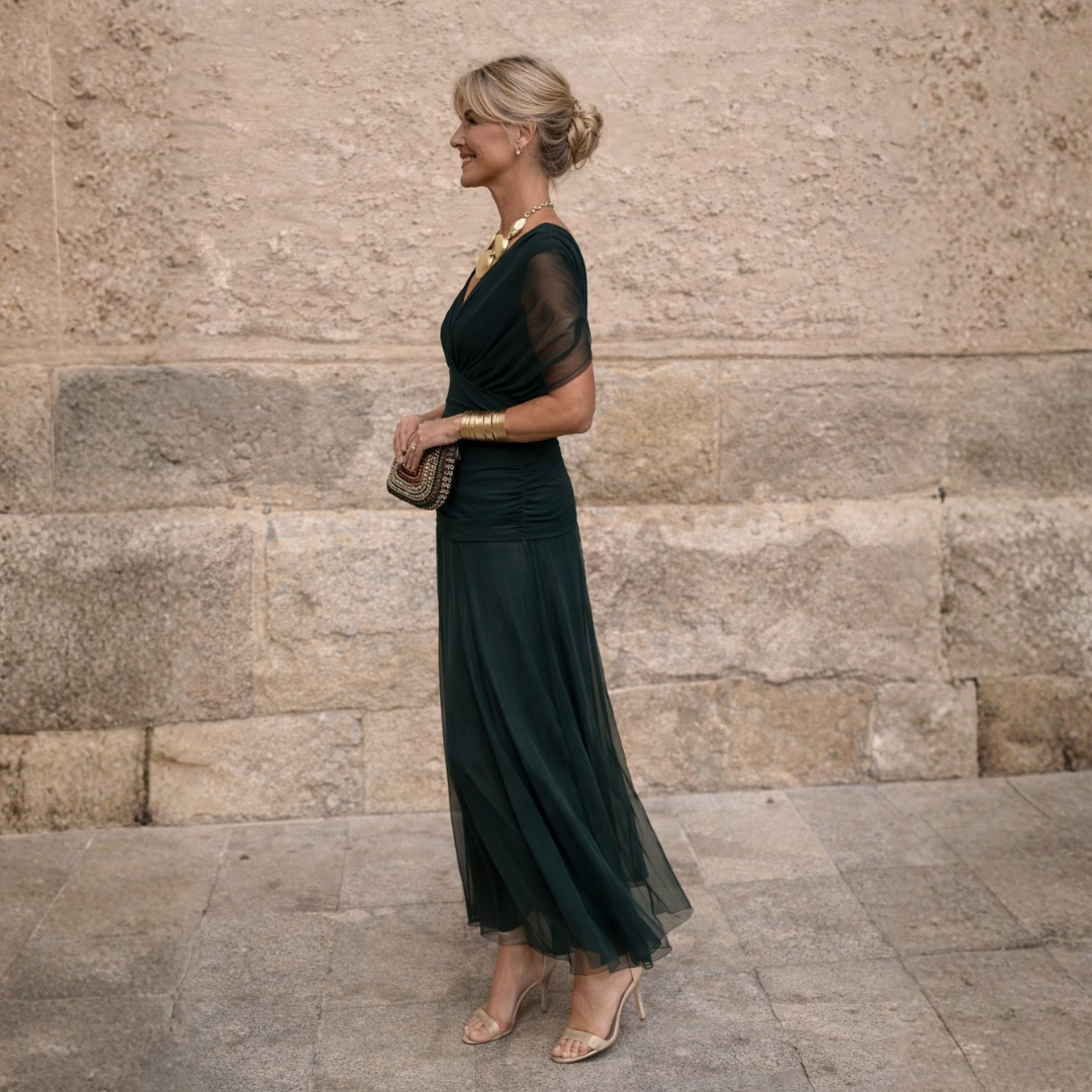 LYDIA | OFF SHOULDER MAXI DRESS