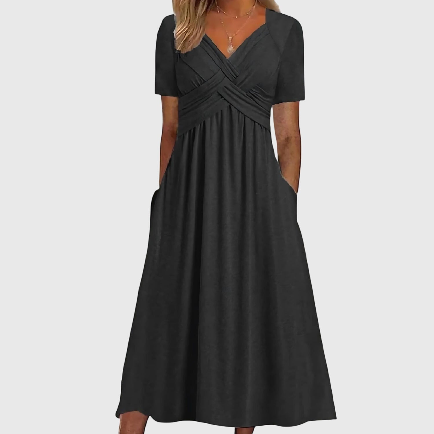 Midi Dress with Tummy Control