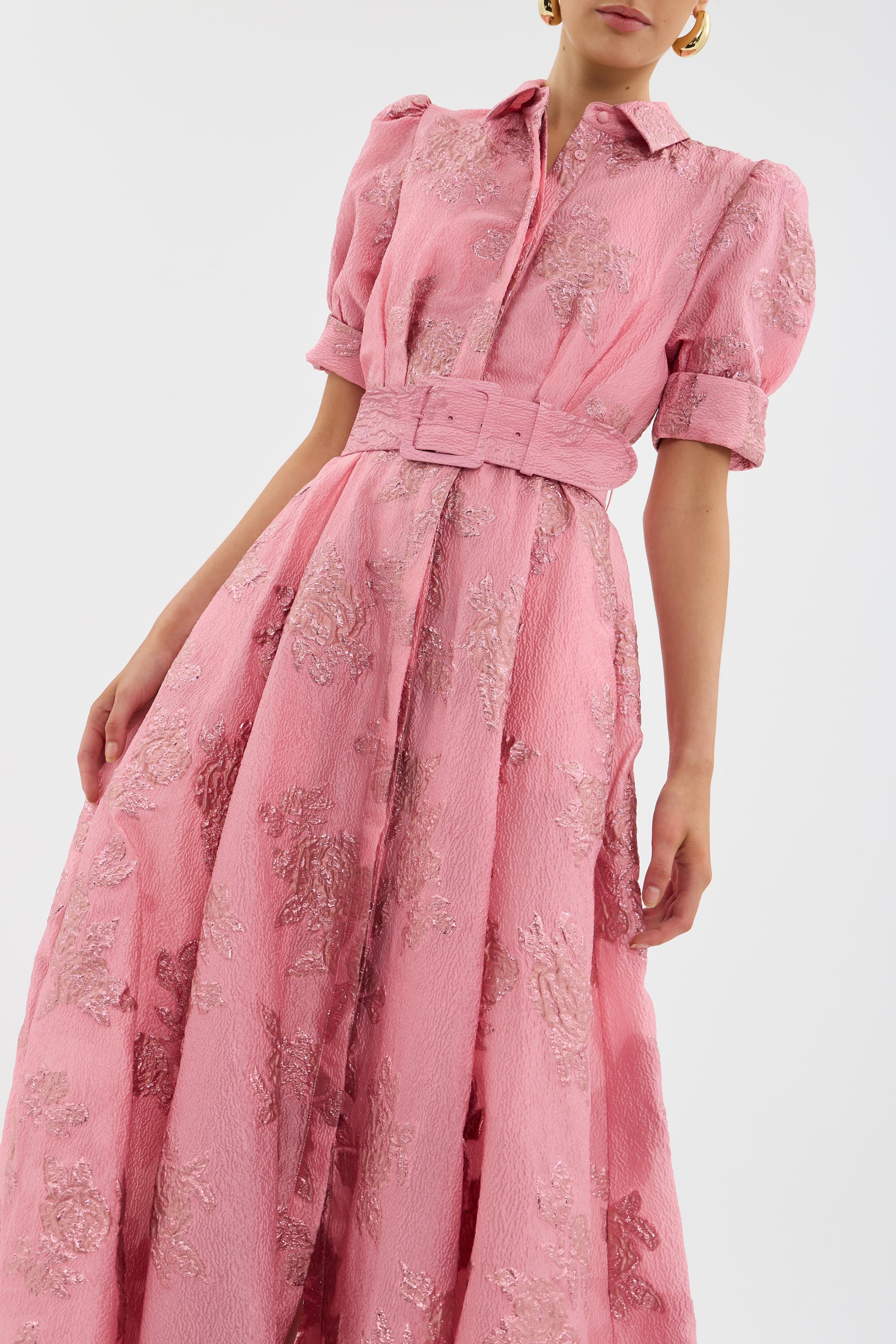 ARIA™ | DRESS WITH SHORT PUFF SLEEVES