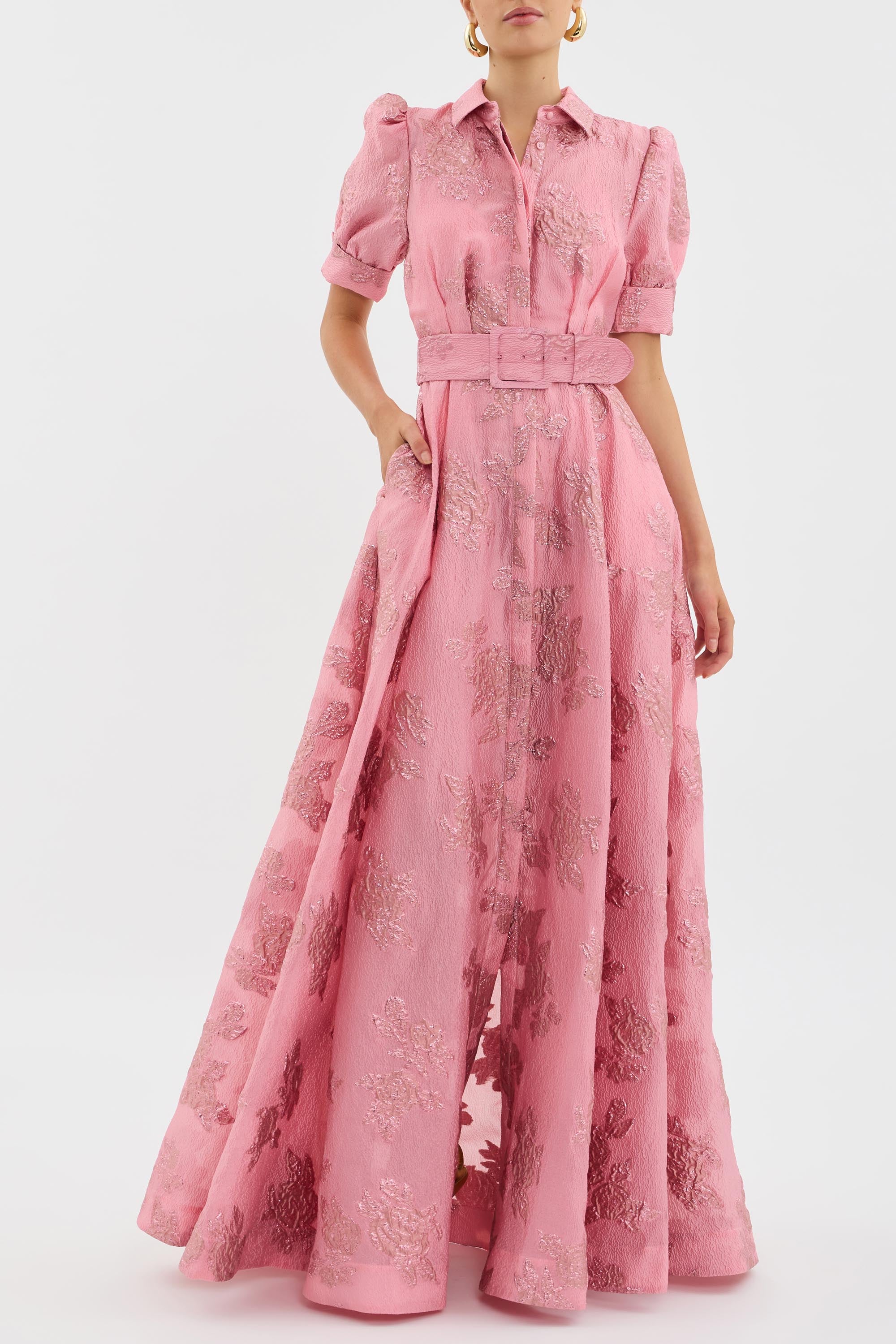 ARIA™ | DRESS WITH SHORT PUFF SLEEVES