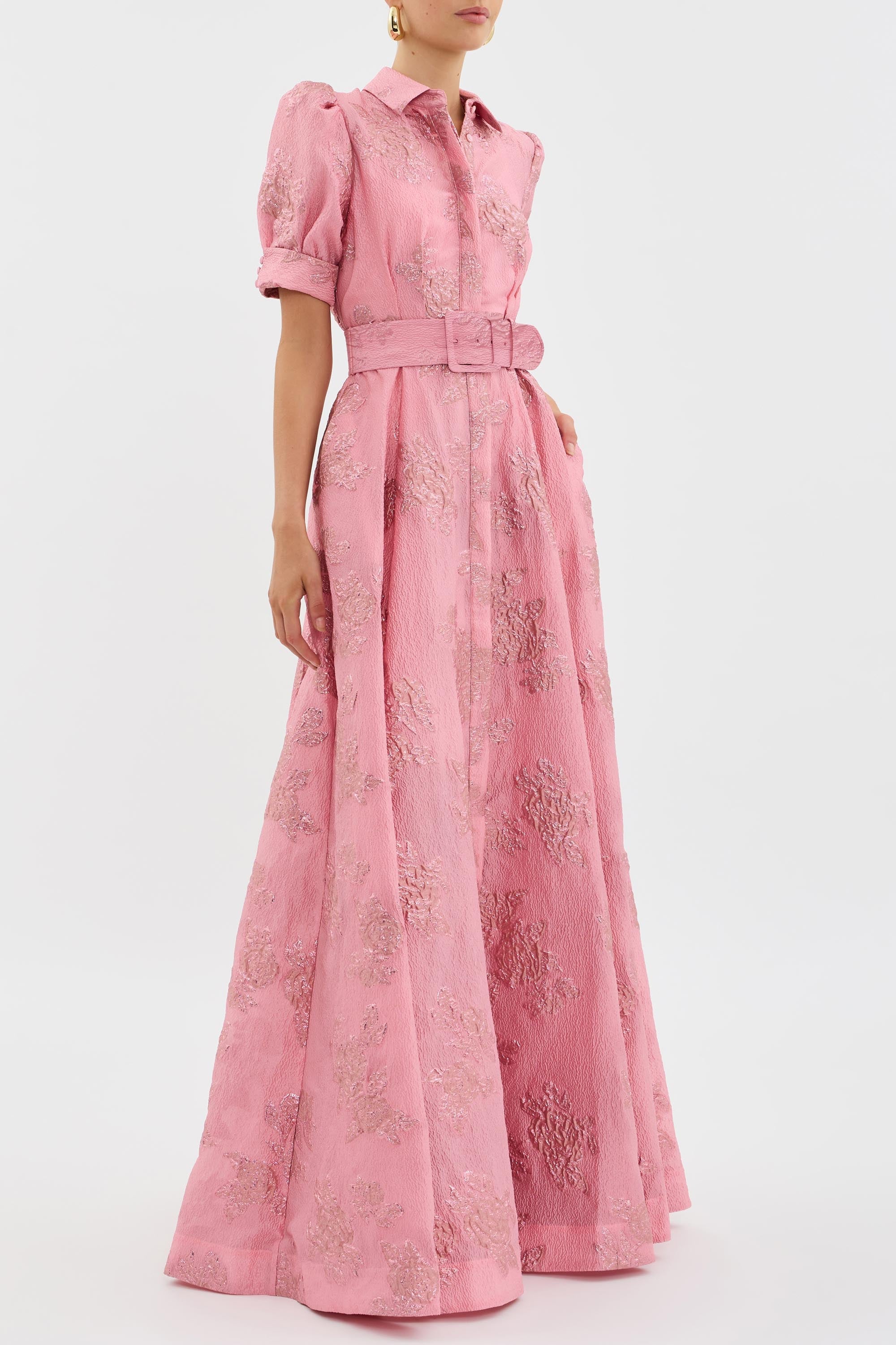 ARIA™ | DRESS WITH SHORT PUFF SLEEVES