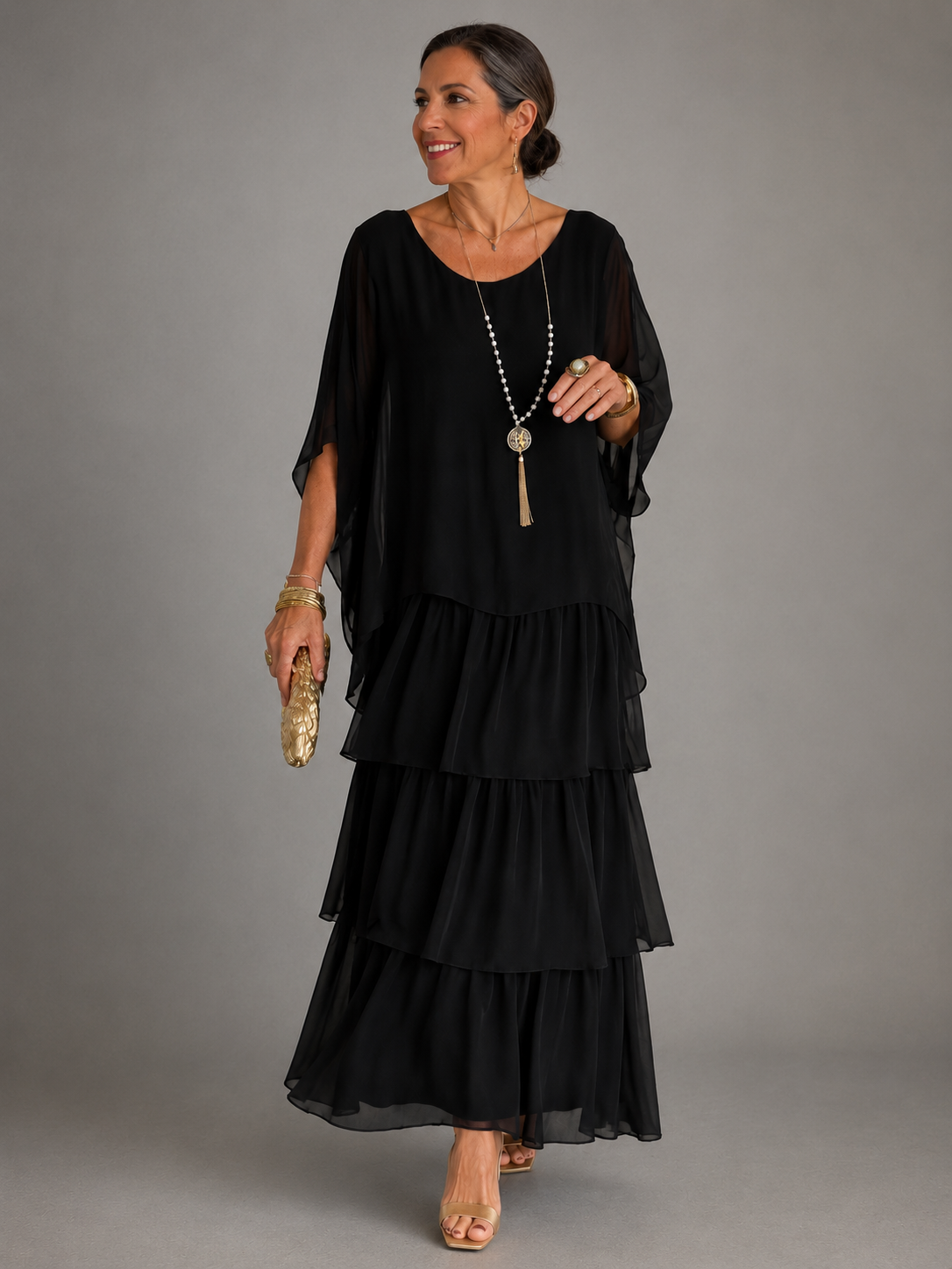 LARA™ | ELEGANT FLOWING MAXI DRESS