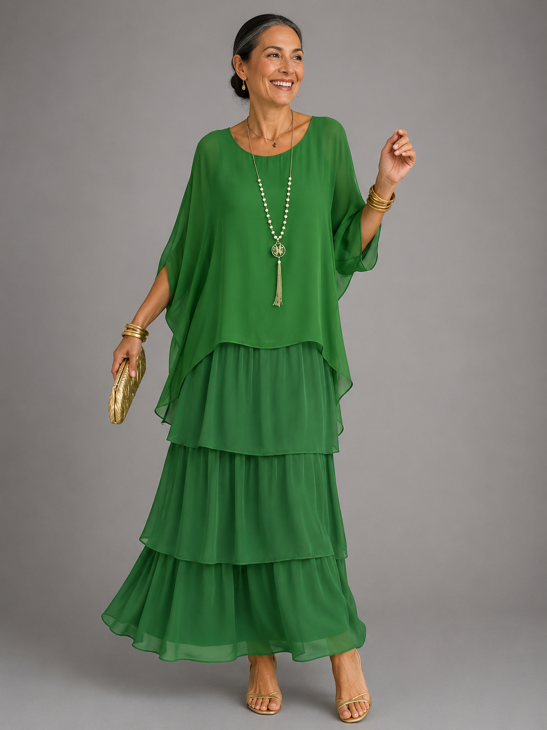 LARA™ | ELEGANT FLOWING MAXI DRESS