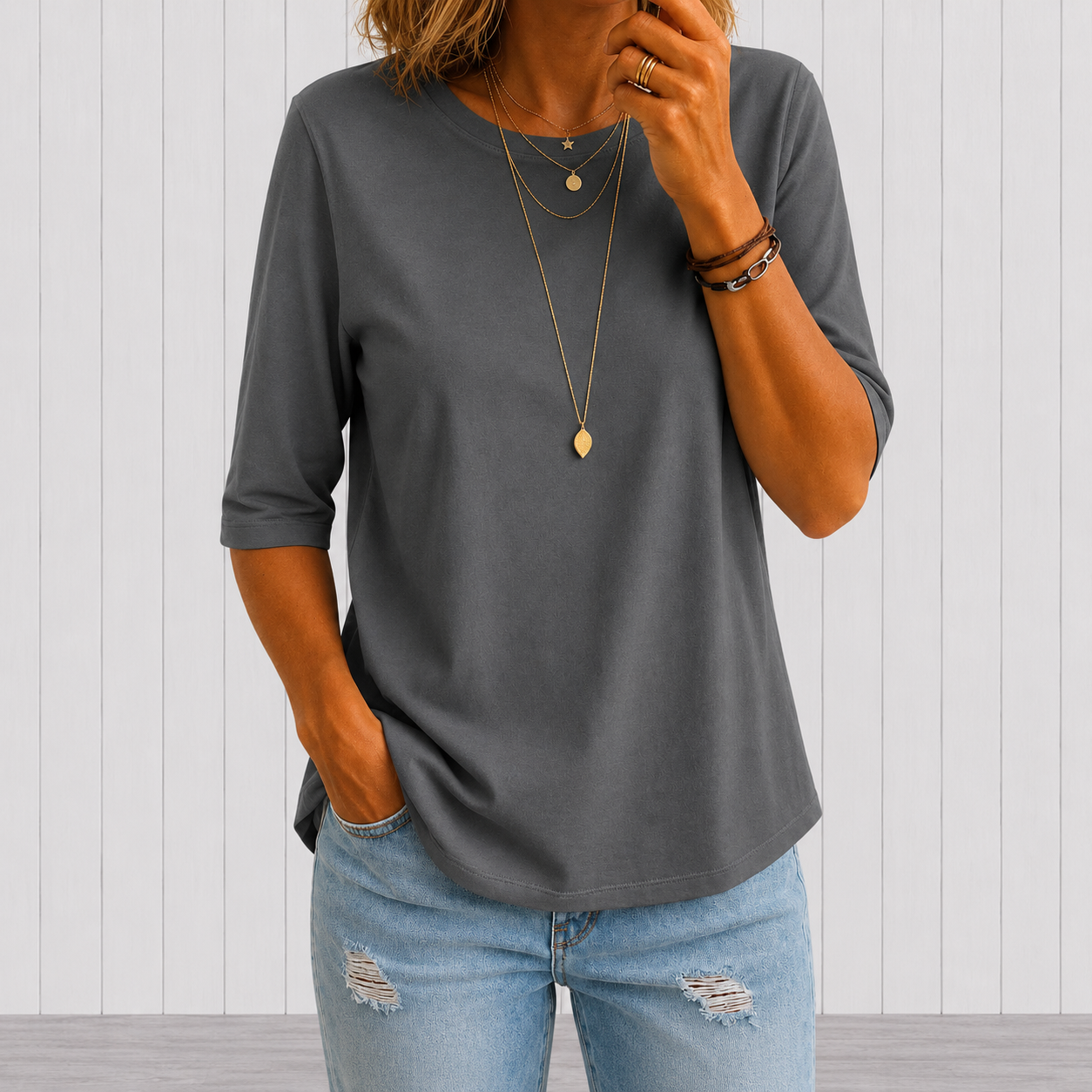 CALVERA | COMFORT COVERAGE TEE (RESTOCKED)