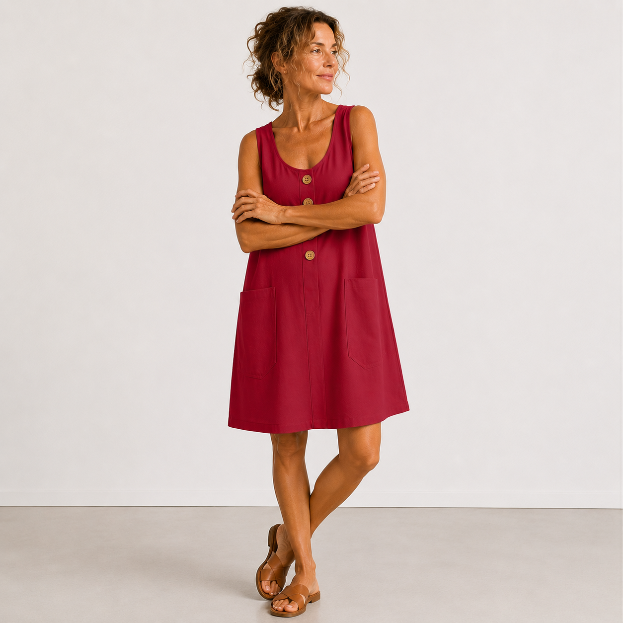 MACEY - COTTON LINEN SUMMER DRESS