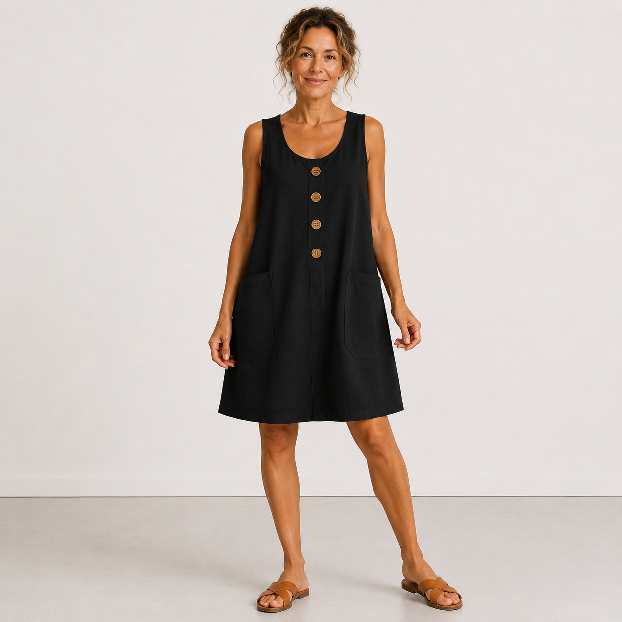 MACEY - COTTON LINEN SUMMER DRESS