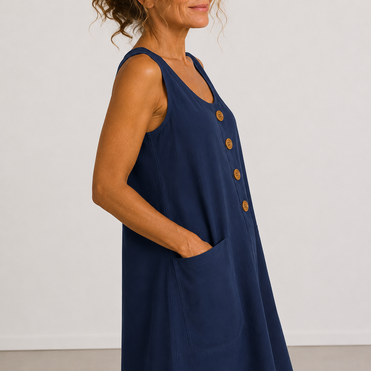 MACEY - COTTON LINEN SUMMER DRESS