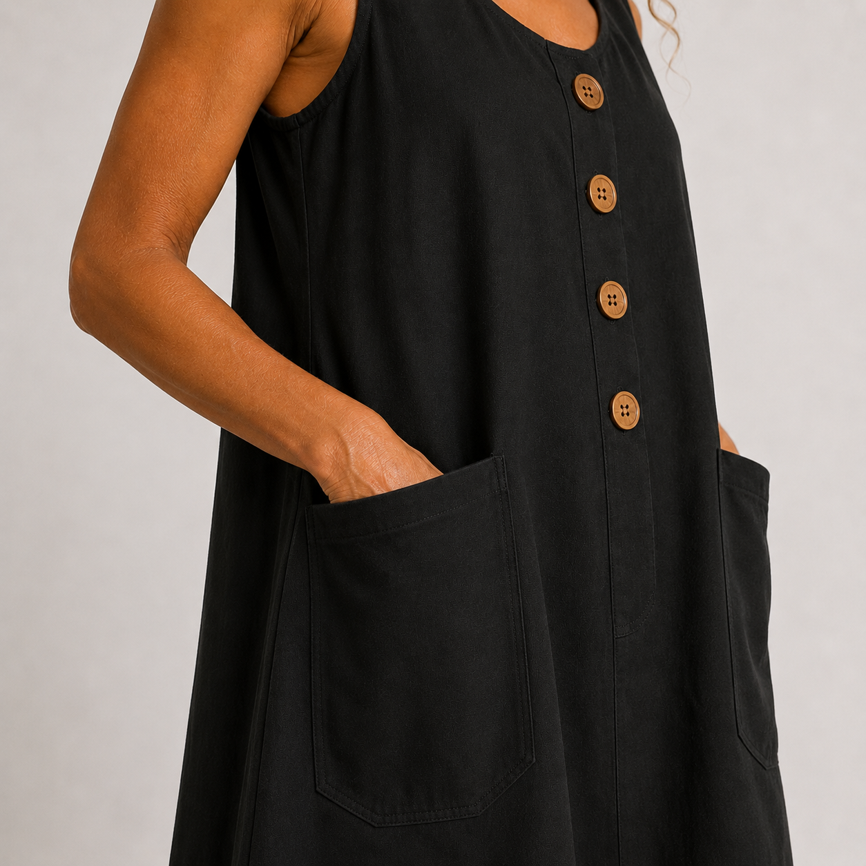 MACEY - COTTON LINEN SUMMER DRESS