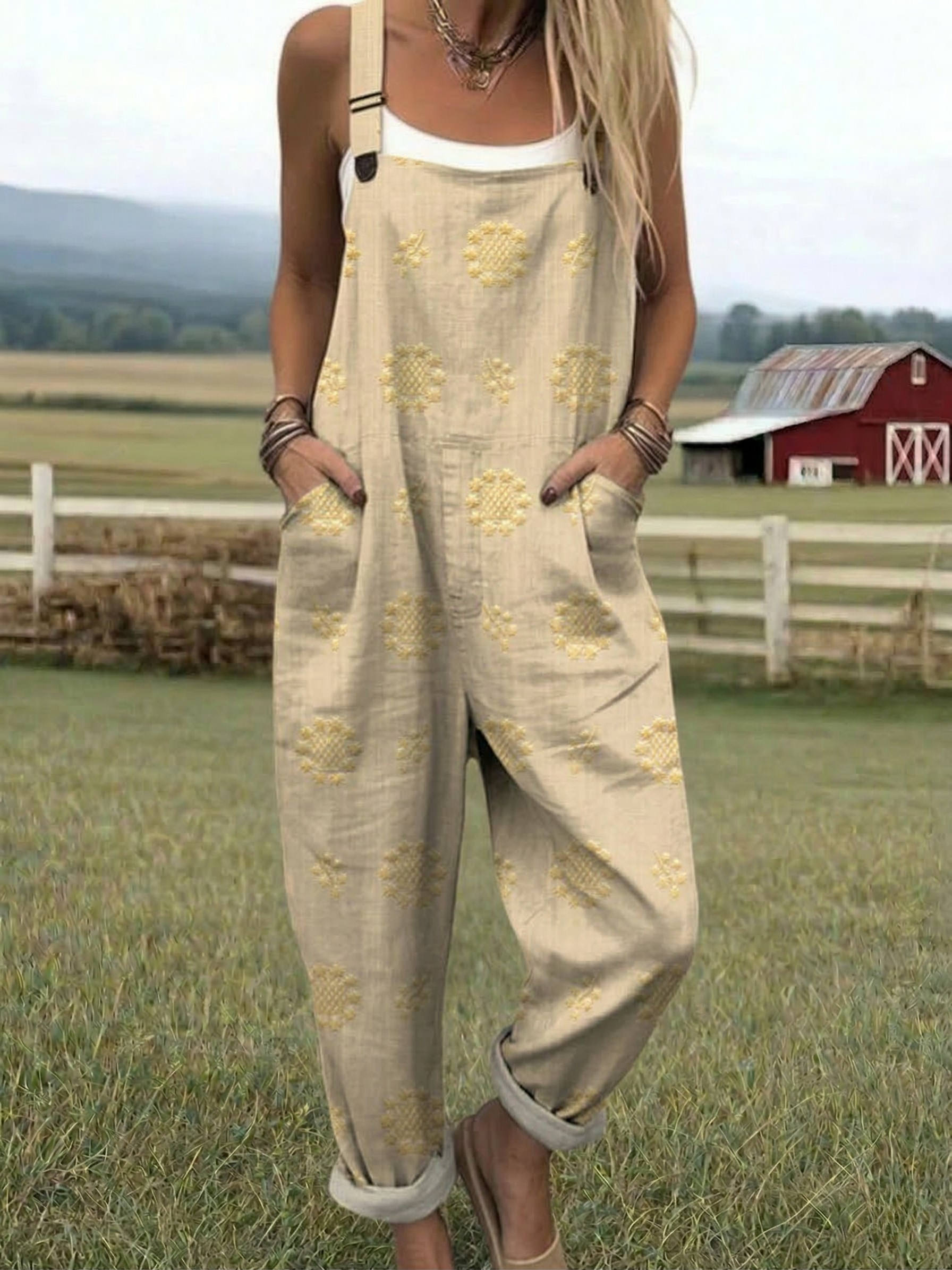 Freja - Relaxed Pattern Jumpsuit