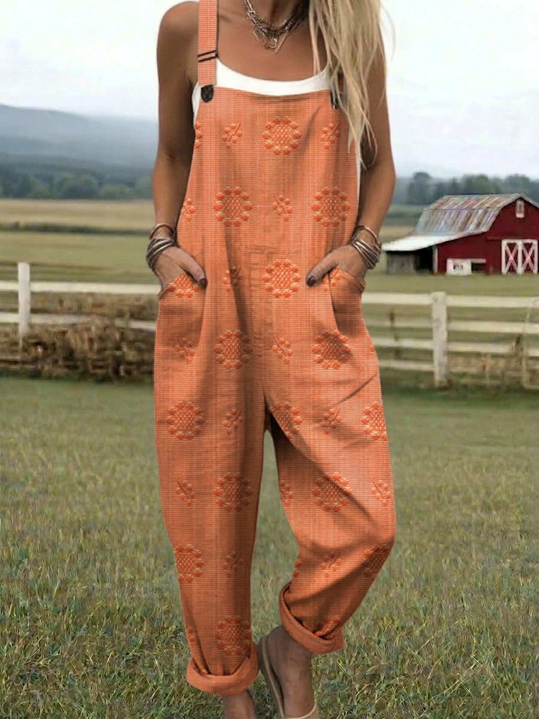 Freja - Relaxed Pattern Jumpsuit