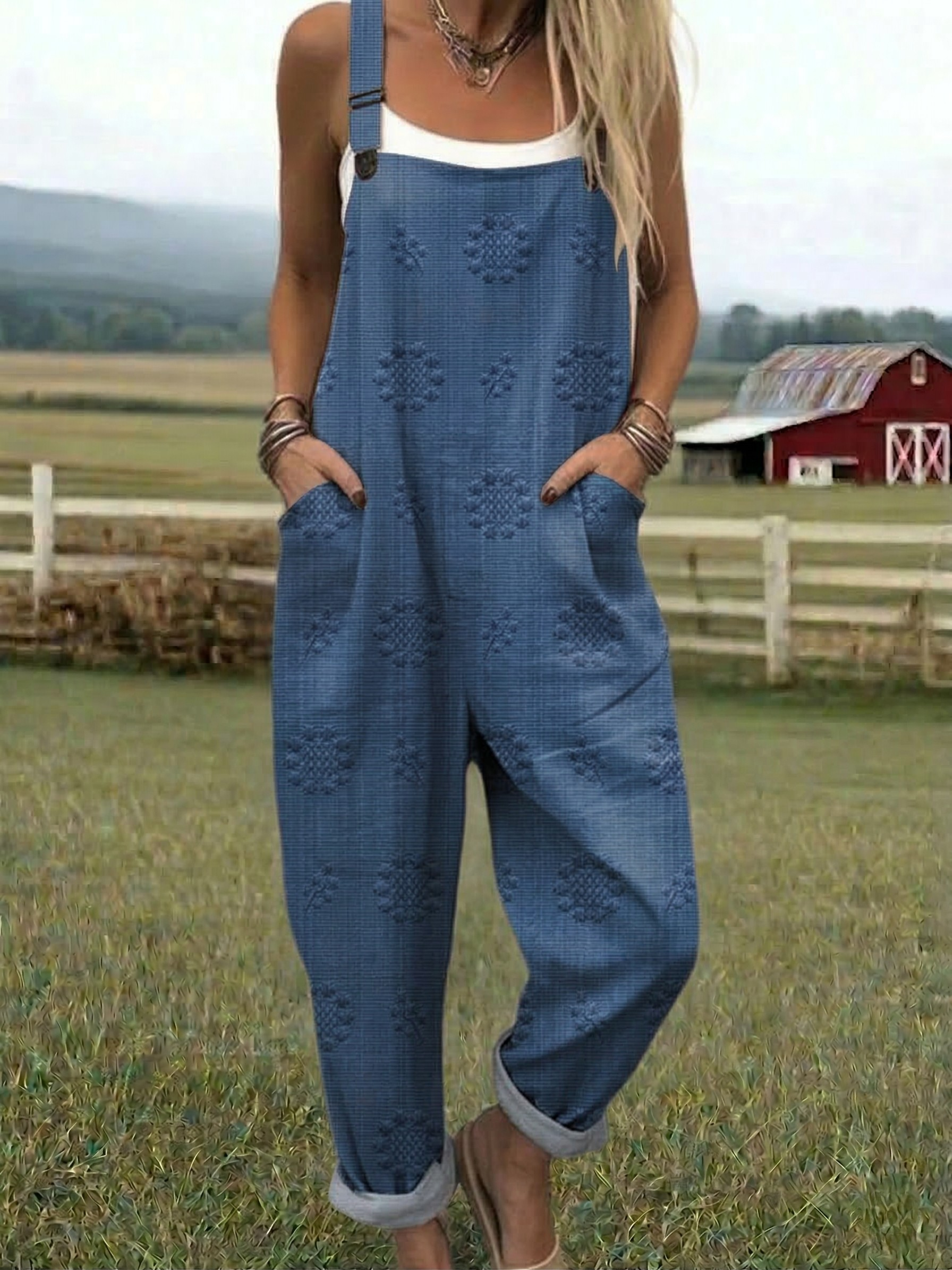 Freja - Relaxed Pattern Jumpsuit