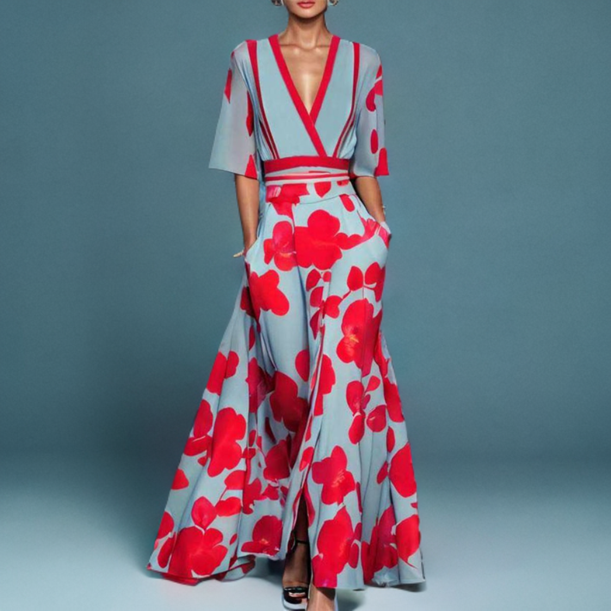 Andrina - Elegant Dress with Sleeves