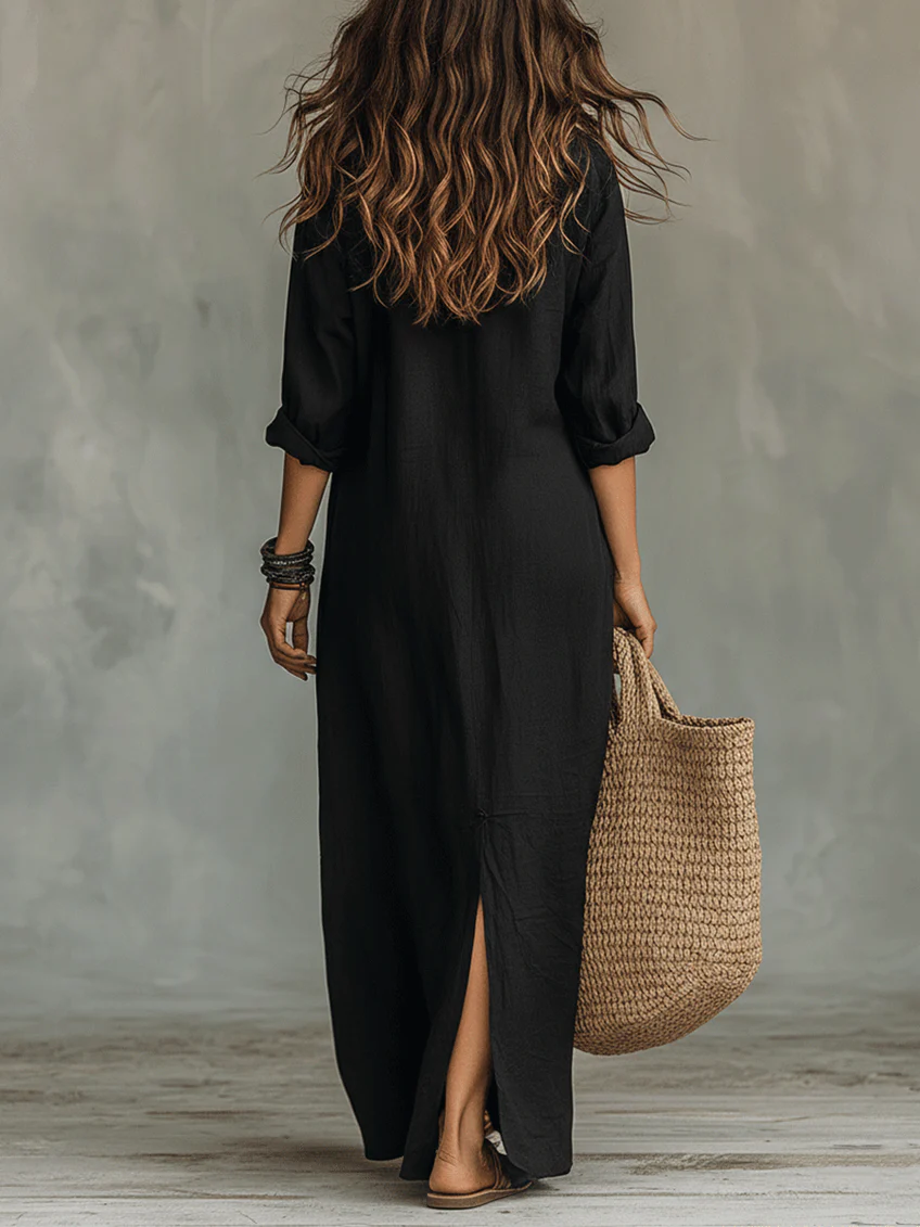 WILLOW | EFFORTLESS MAXI DRESS FLATTERING SILHOUETTE VERSATILE DAILY WEAR