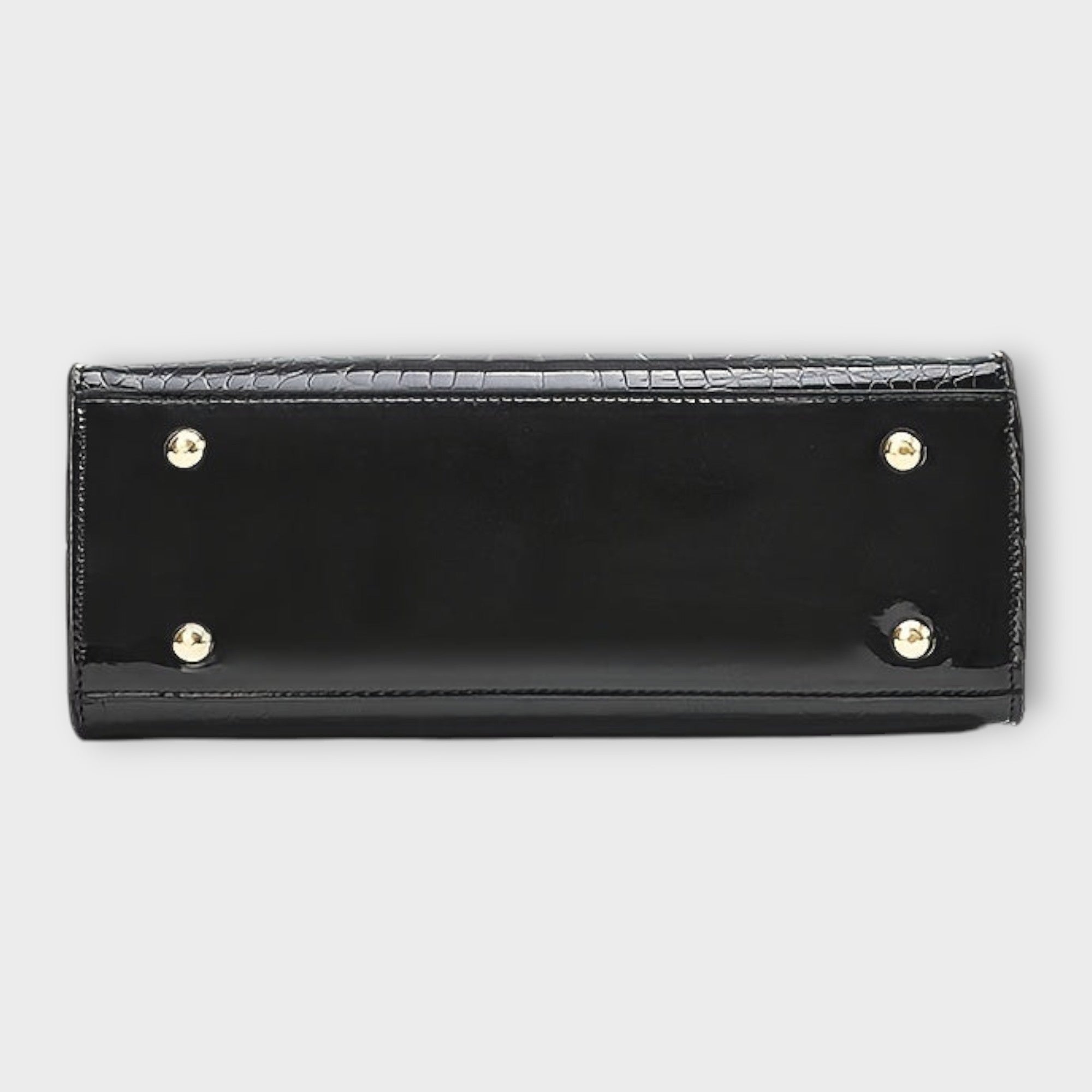 Clara | Glossy Crocodile Pattern Handbag