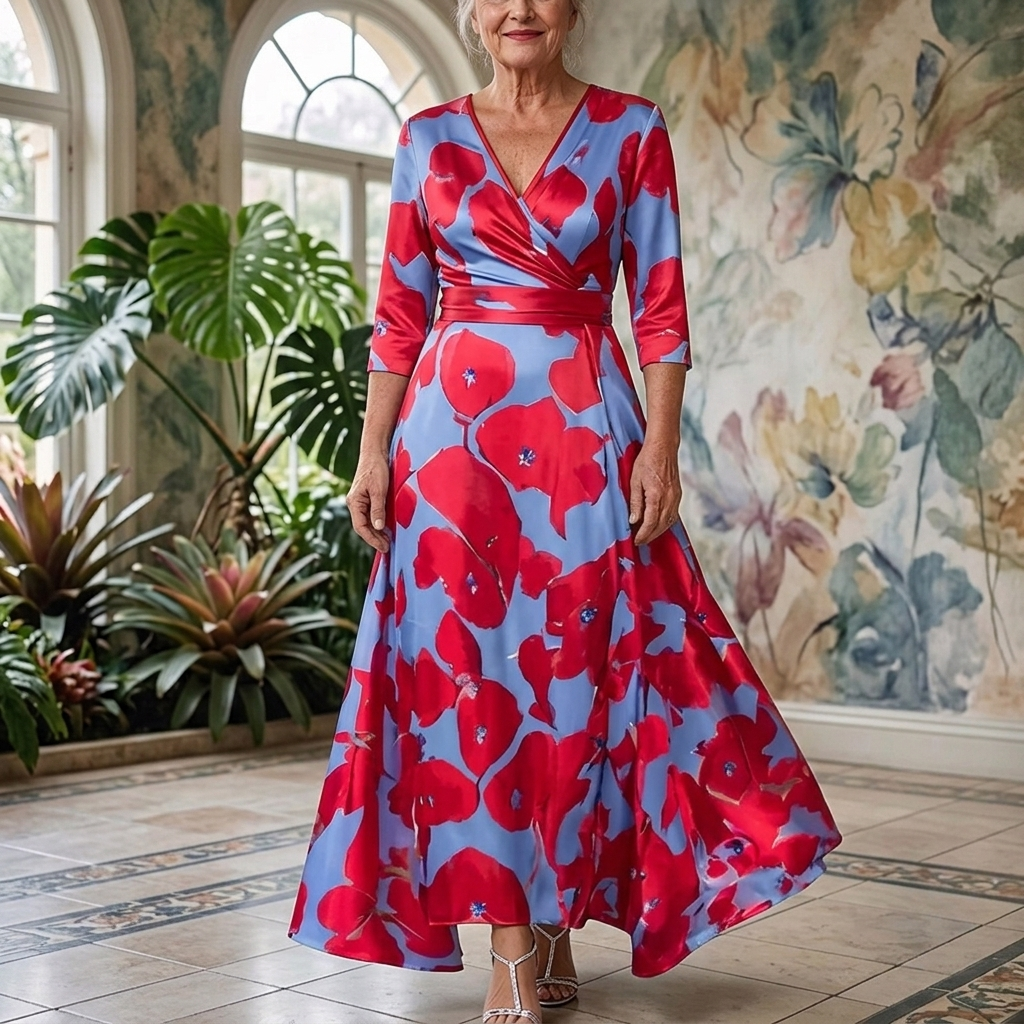 EMILY - LUXURY FLORAL DRESS