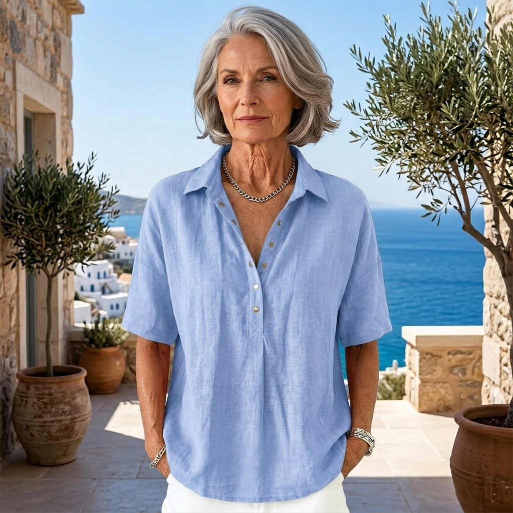 WILLOW | BLOUSE WITH COLLAR AND BUTTON