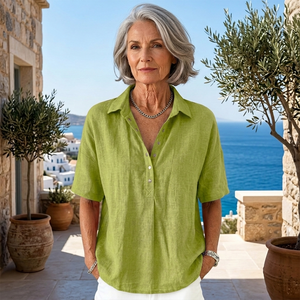 WILLOW | BLOUSE WITH COLLAR AND BUTTON