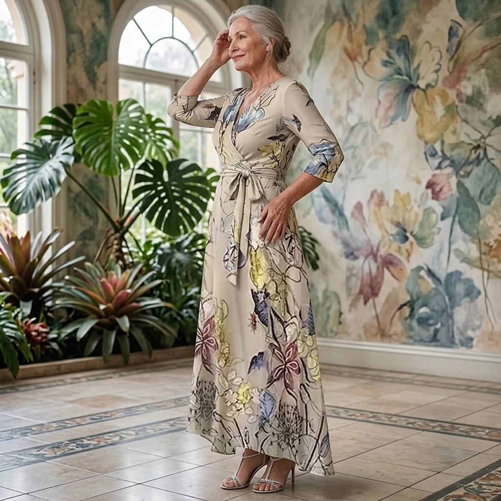EMILY - LUXURY FLORAL DRESS