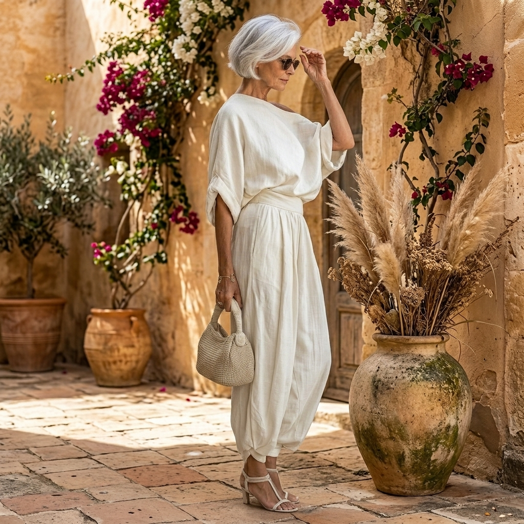 LISA | SOFT OFF-SHOULDER TOP AND TAPERED PANTS SET