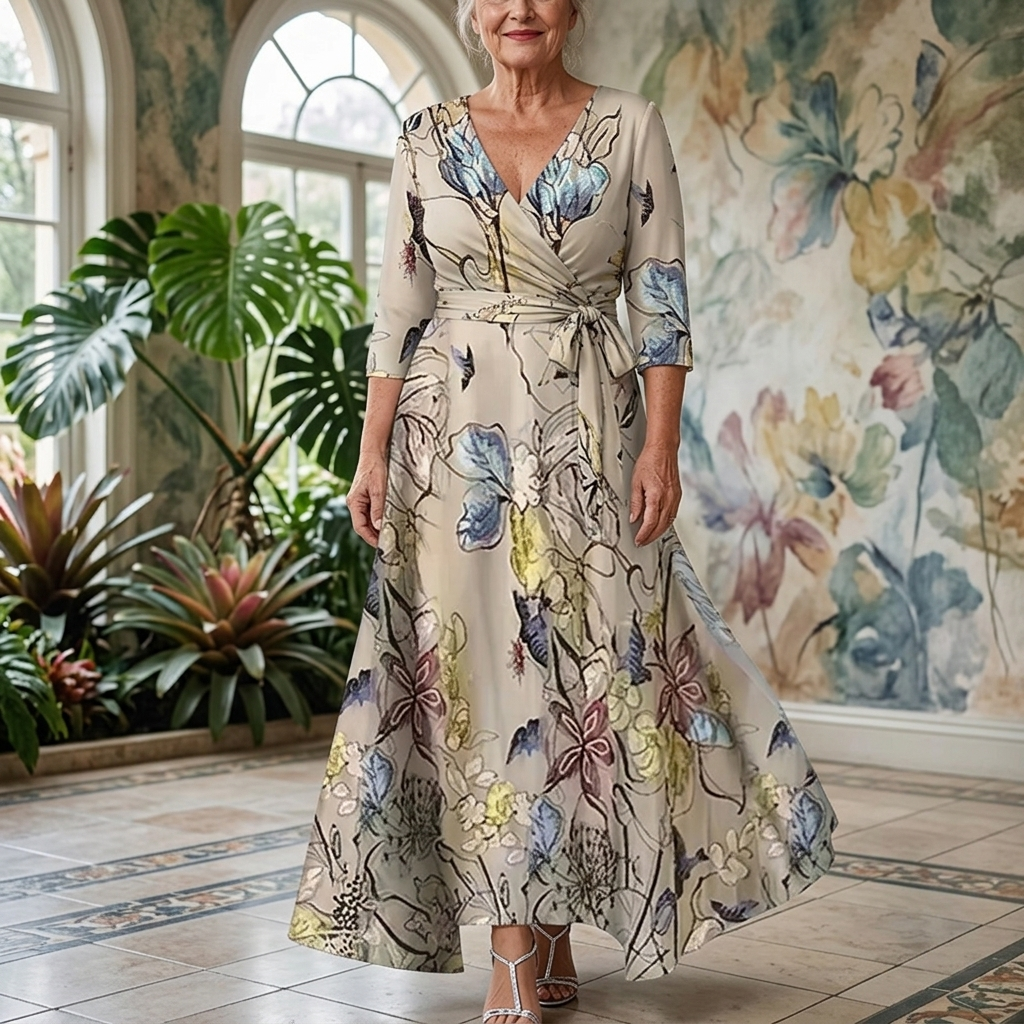 EMILY - LUXURY FLORAL DRESS