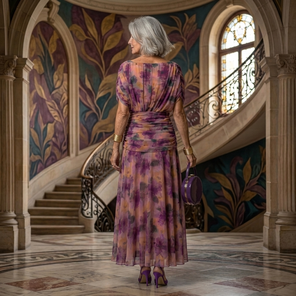 CALEN | OFF SHOULDER FLOW MIDI DRESS